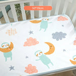 coussin change bébé blanc motif animalier waterproof moderne taille 70x90cm