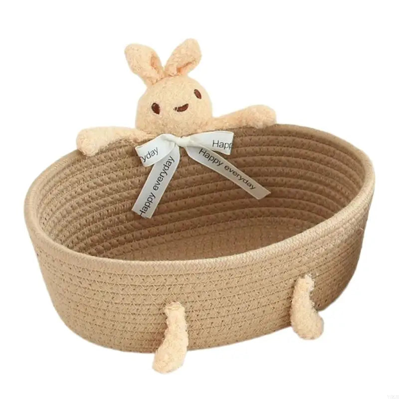 paniers tissu tressé blanc rose gris beige respectueux environnement moderne rustique ornemental large petit
