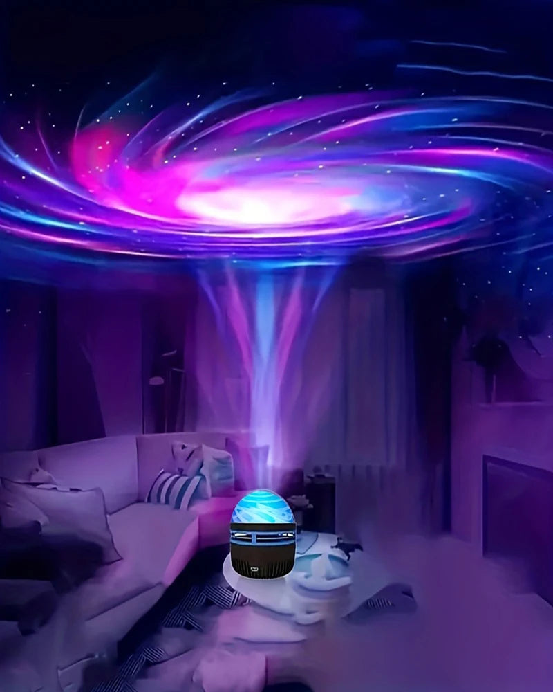 projecteur étoiles bleu violet rose ambiant spirales étoiles moderne usb multicolore télécommande chambre fête