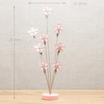 porte photos décoration floral rose argenté clips métalliques intérieur chic émaillé opalescent