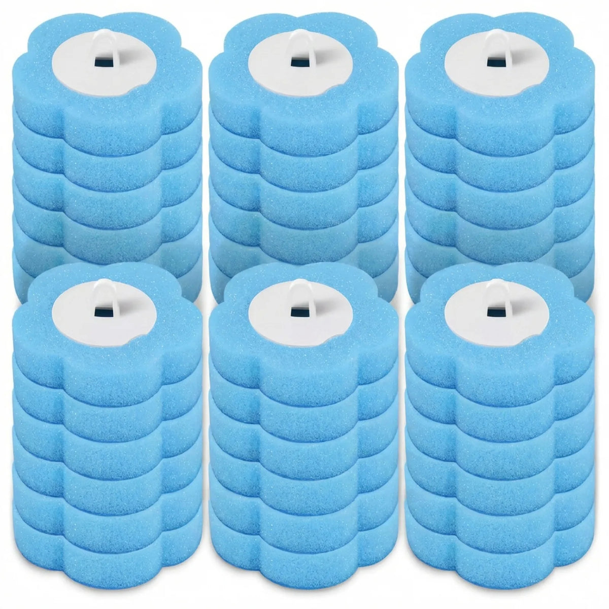 brosse wc jetable tête remplaçable kit outil nettoyage moderne pratique blanc bleu violet jaune