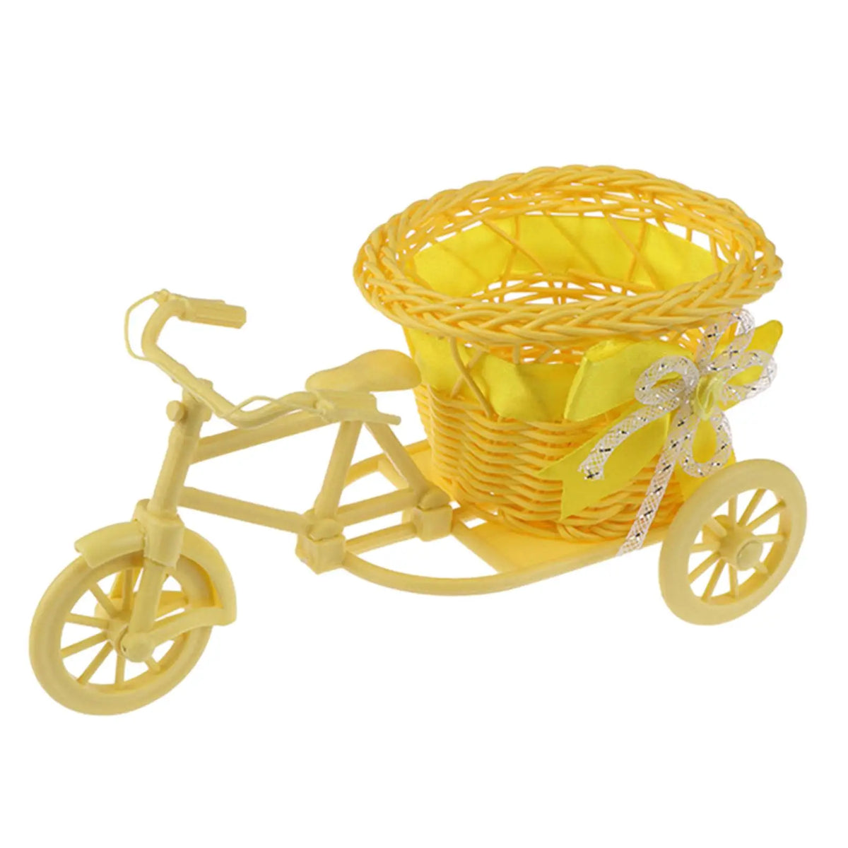Jardinière tricycle jaune avec rangement