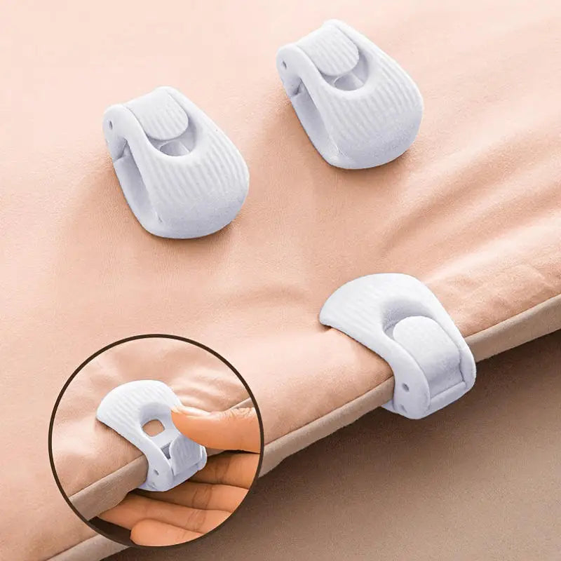 clips literie blanc vert rose rayures modernes sans épingles antidérapants fixations housse couette drap