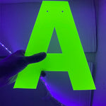 décoration anniversaire guirlande happy birthday triangles étoiles lettres uv nocturne