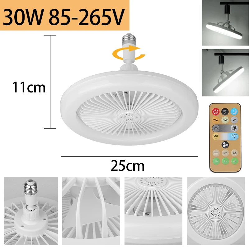 ventilateur plafonnier led moderne blanc grille ventilation télécommande couleurs adjustable 249 2000 lumens