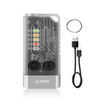 lampe torche multifonction rechargeable led noire aimant lumière uv portable pratique