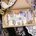 autocollants fleurs papillons rubans dorés scrapbooking diy journal filles vintage
