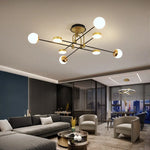 lumière suspendue moderne or noir télécommande led sources lumineuses minimaliste ornement chambre salon