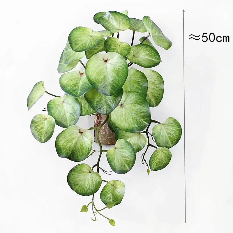 plantes artificielles feuilles vertes modernes sans pot extérieures 58cm 50cm