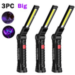 lampe torche uv led rechargeable aimant noir texturé pratique robuste