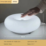 lampe décorative moderne orange blanche forme circulaire éclairage mural posable table moderne chambre étude