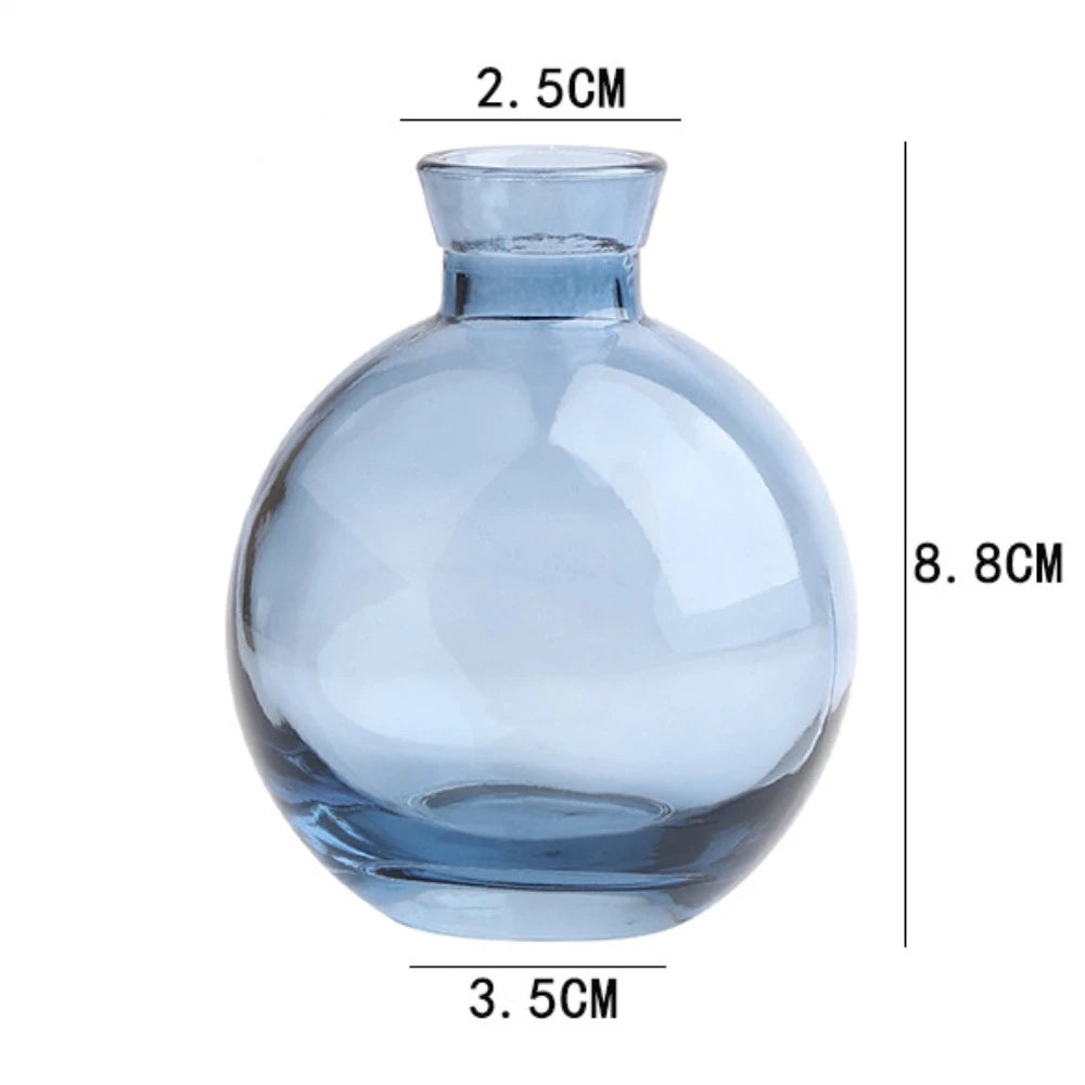 vases verre transparent modernes fleurs décoration intérieure maison minimaliste