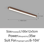 lampe led moderne finition bois blanc noir chambre cuisine salle manger