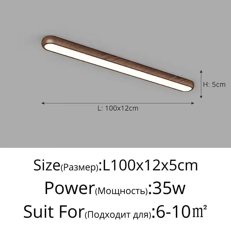 lampe led moderne finition bois blanc noir chambre cuisine salle manger
