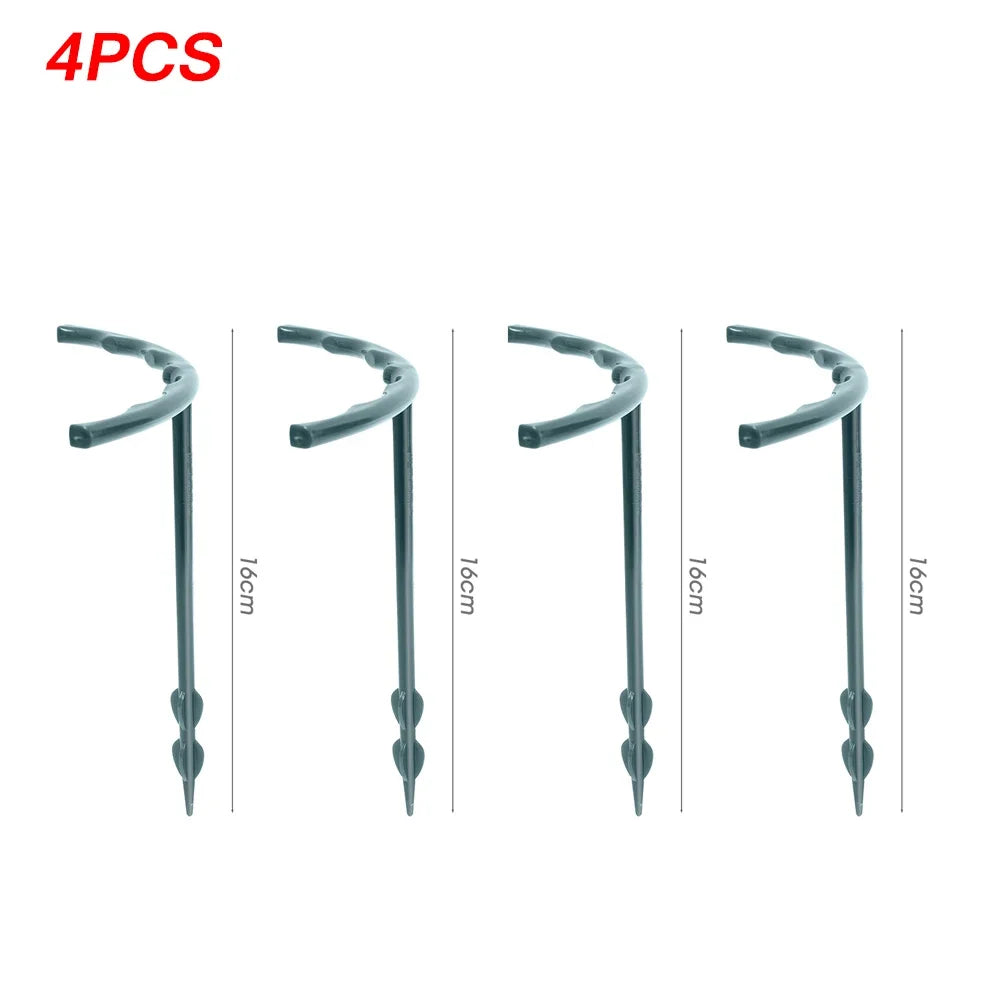 supports plante vert foncé moderne 16cm 27cm 16 tiges pliantes