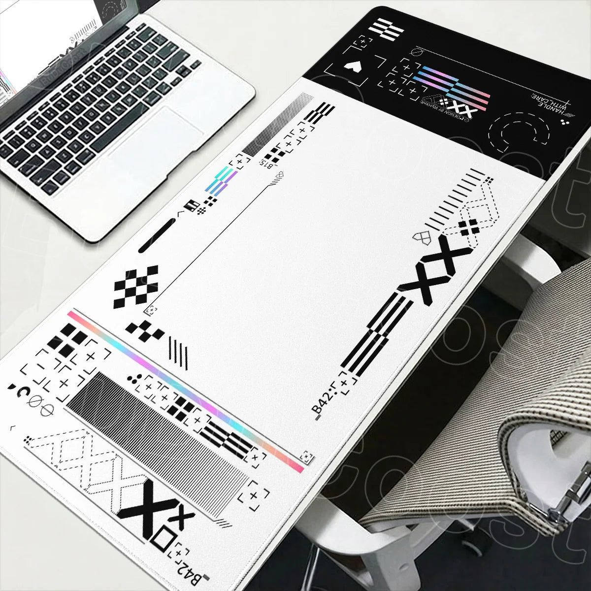 tapis souris csgo graphique noir rose bleu violet durable anti dérapant gaming hd print