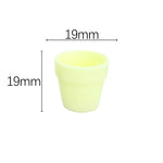 pots fleurs miniatures résine couleurs variées moderne minimaliste jardinage accessoires maison poupée éléments