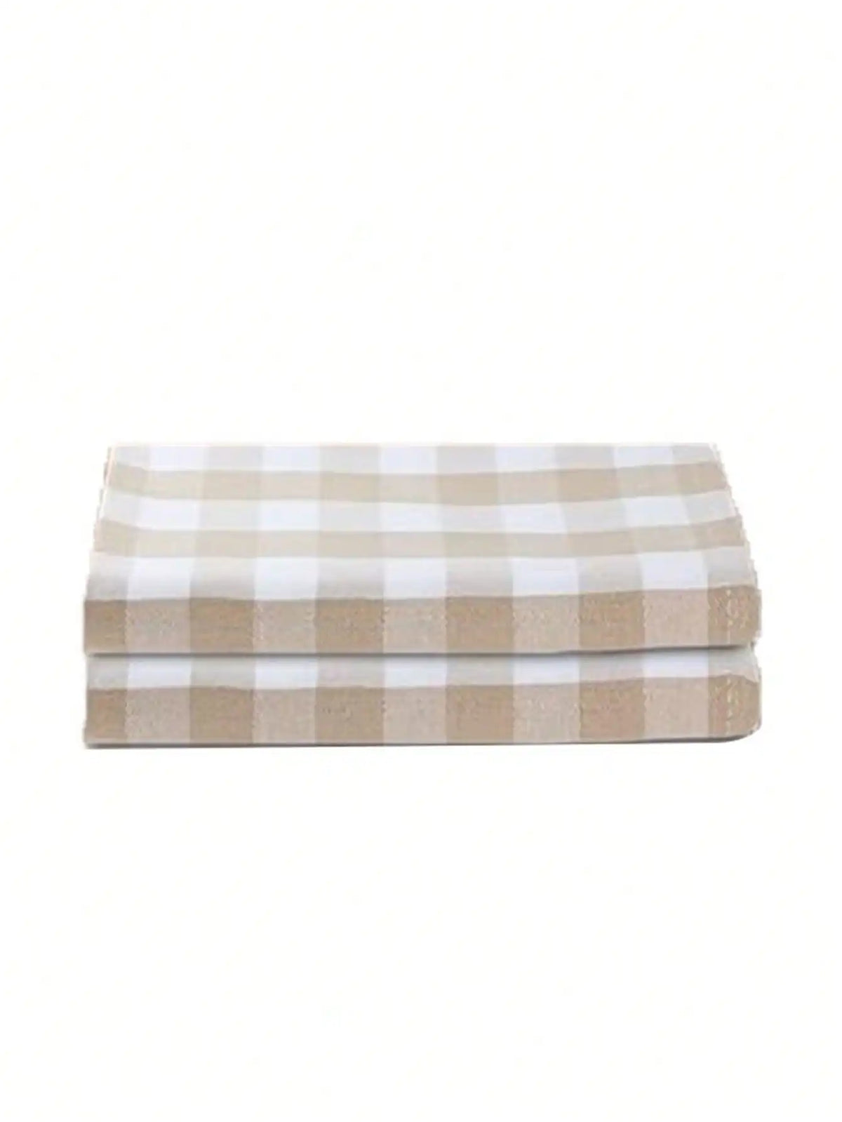serviettes carreaux 100% polyester beige blanc table moderne cuisine restaurant