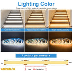 Installation facile ruban LED escalier intérieur