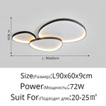 plafonnier led moderne blanc rond lumineux intérieur salon chambre salle manger