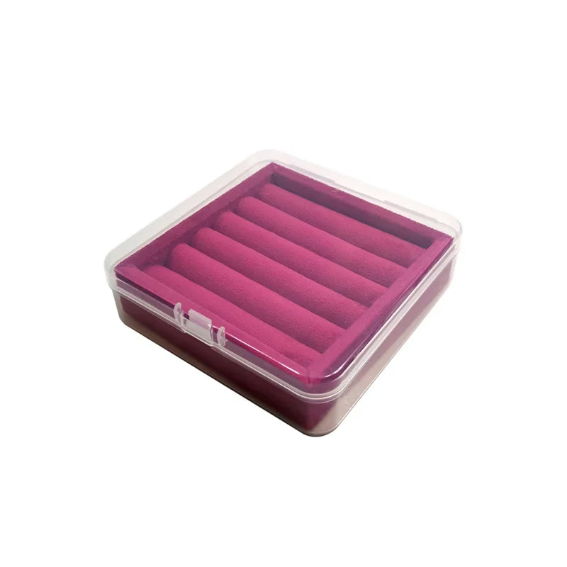boîtes bijoux velours transparent violet bleu marine vert rouge contemporaines