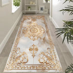 tapis marbré doré élégant salon moderne ornemental polypropylene blanc noir decoration maison chambreextérieur