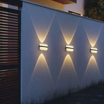 applique murale moderne led noir blanc ip65 verre borosilicate aluminium