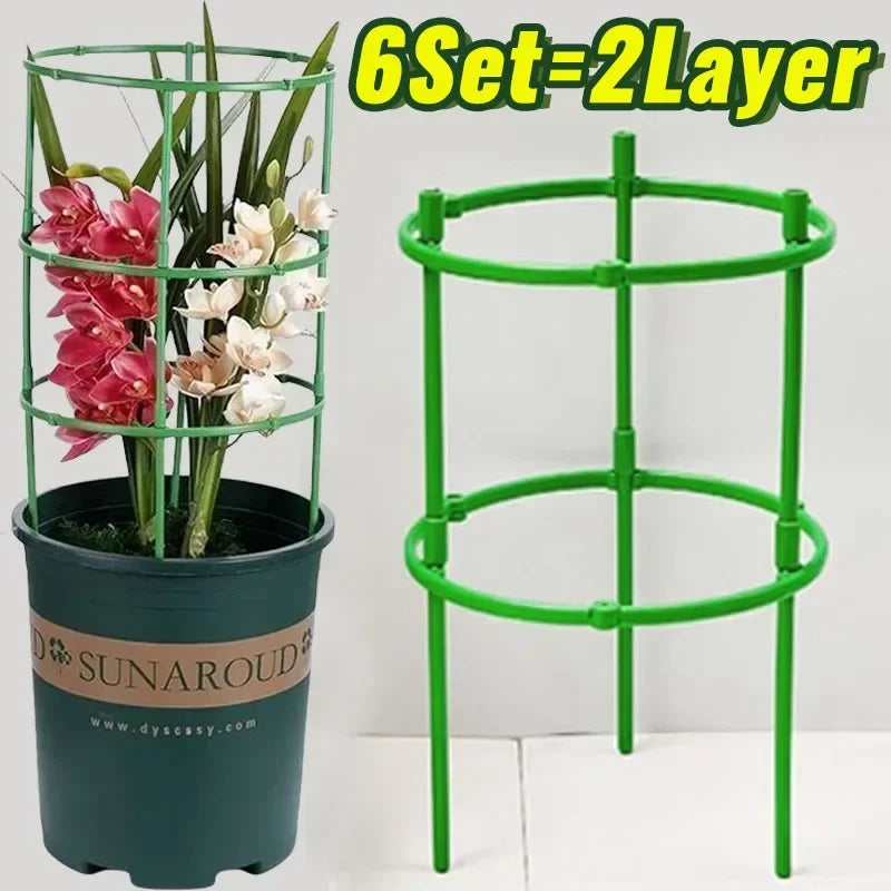 support plantes vert clips moderne arrangement fleurs tige fixation jardinextérieur