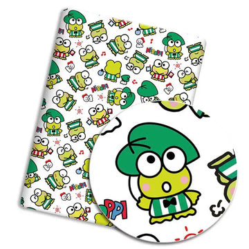 serviette enfant coton motif grenouille cartoon bleu vert jaune rose bain décoration