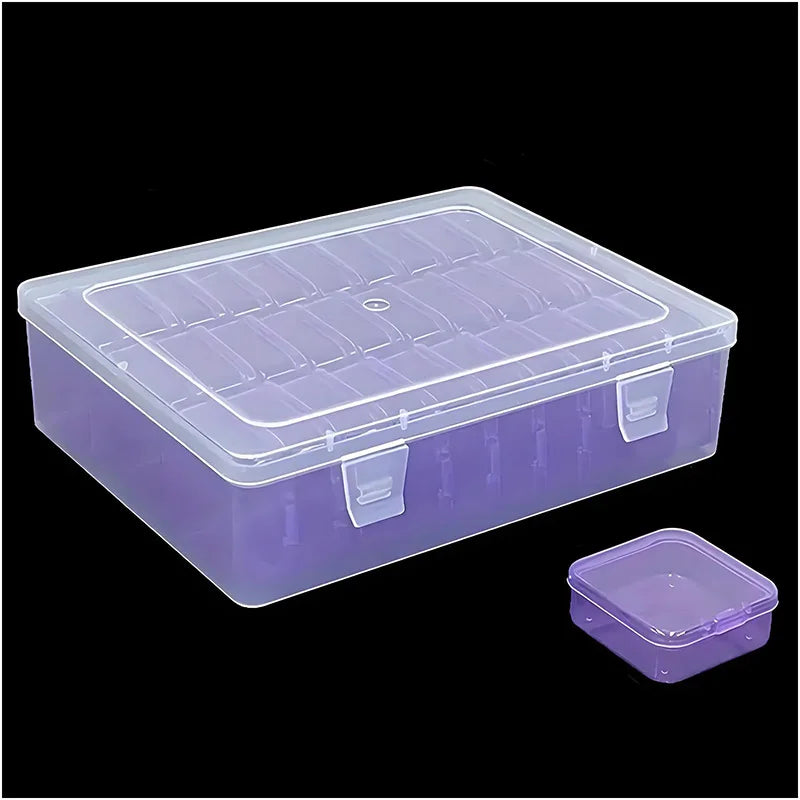 boîte rangement transparente 15 compartiments pratique réutilisable modulaire bijoux articles divers plastique respectueux environnement