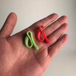 organiseurs clés plastique clip utilitaires vert orange bleu blanc vendu lot
