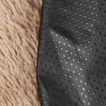 coussin chien peluche marron rose gris confortable moderne taille xl