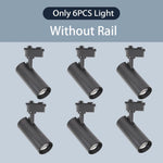spots led modernes noir blanc télécommande dimmable ensembles complets rail