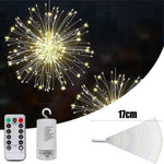 guirlande lumineuse étoiles blanc doré moderne télécommande noël 17cm batteries incluses