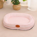 nid animal compagnie coton bleu rose gris plaid confortable moderne refroidissement zipperTailleMXL