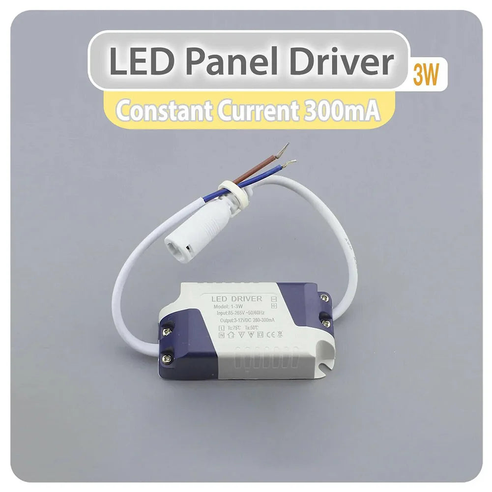 accessoires éclairage led driver 3w 47w 812w 1318w 1824w blanc gris moderne