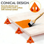 supports peinture mini cones orange pratiques utilitaires 60mm 50mm