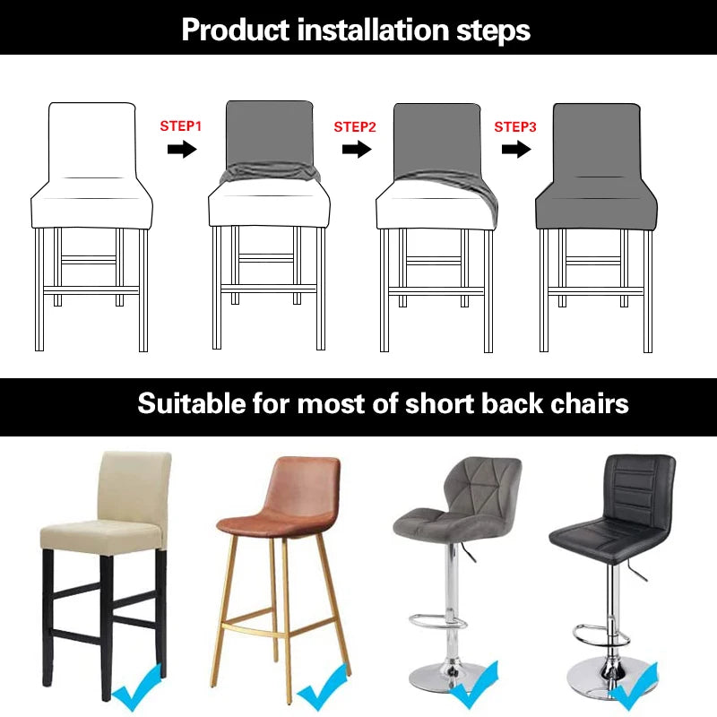 Housse de chaise de bar dans différentes couleurs pour décoration