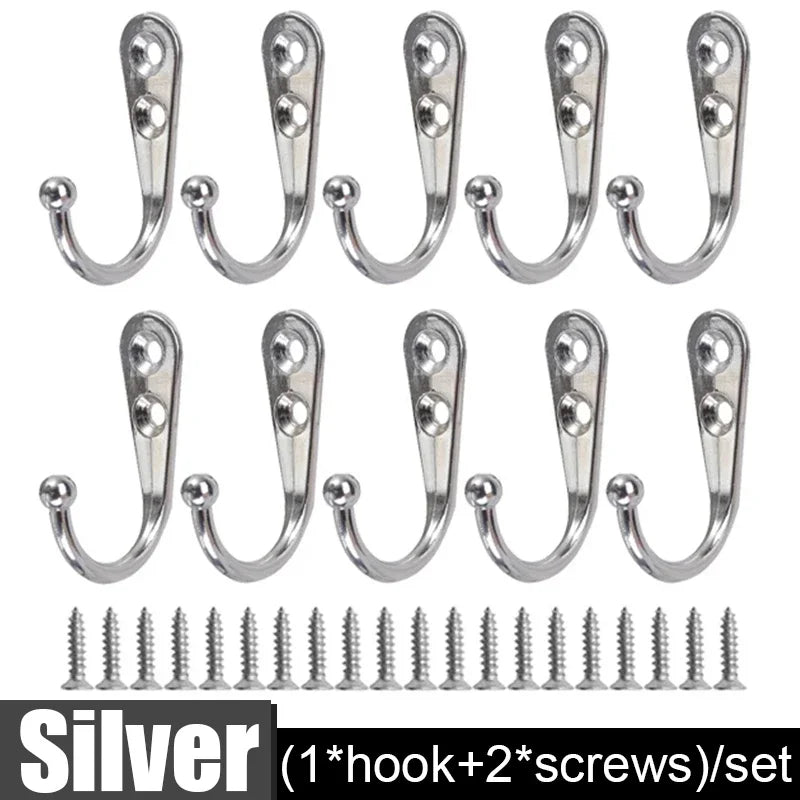 crochets murals noirs modernes 30 crochets 60 vis alliage aluminium