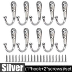 crochets murals noirs modernes 30 crochets 60 vis alliage aluminium