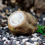 lampes extérieures rocheuses led naturelles décoratives patio jardin marron vert gris