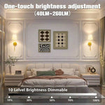 lampe murale moderne or blanc rechargeable abat jour led minimaliste chambre salon entrée