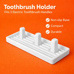 porte brosses dents électriques places support oral moderne minimaliste blanc noir