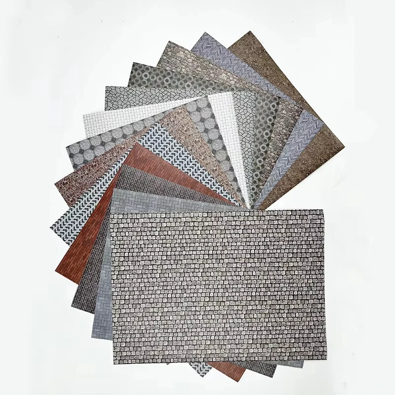 autocollant papier décoratif motif carreaux géométriques gris marron noir blanc mur surface moderne