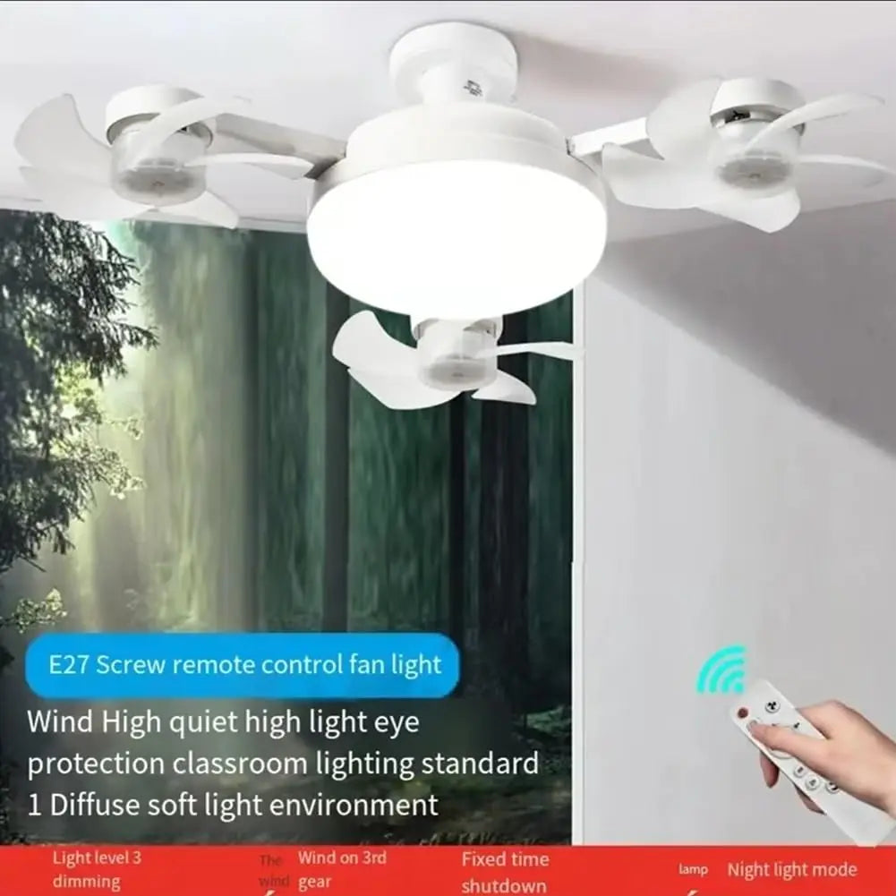 ventilateur lumière intégrée moderne blanc contemporain télécommande interrupteur muralModes lumière blanc neutre chaud