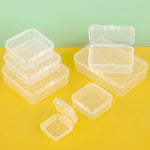 boîtes rangement transparentes plastique bijoux pince linge fils couture fraises plastique modernes pratiques