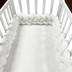 coussin lit bébé violet rose blanc gris coton tissé braid moderne doux 1m 2m
