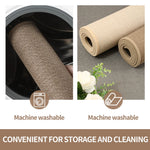 tapis bain antidérapant absorbant lavable texture granuleuse moderne minimaliste marron clair beige gris foncé