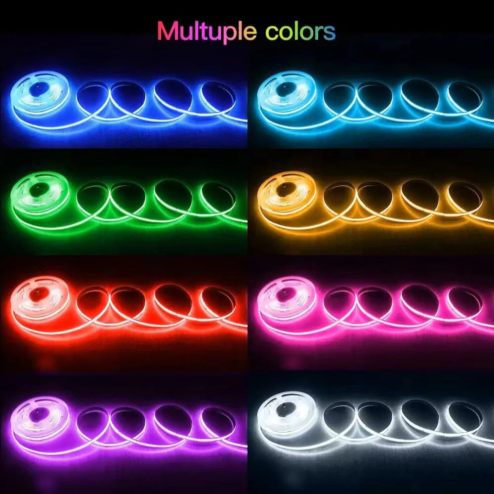 ruban led zigbee rgb 24v 840leds blanc bleu orange rouge moderne adhésif contrôleur