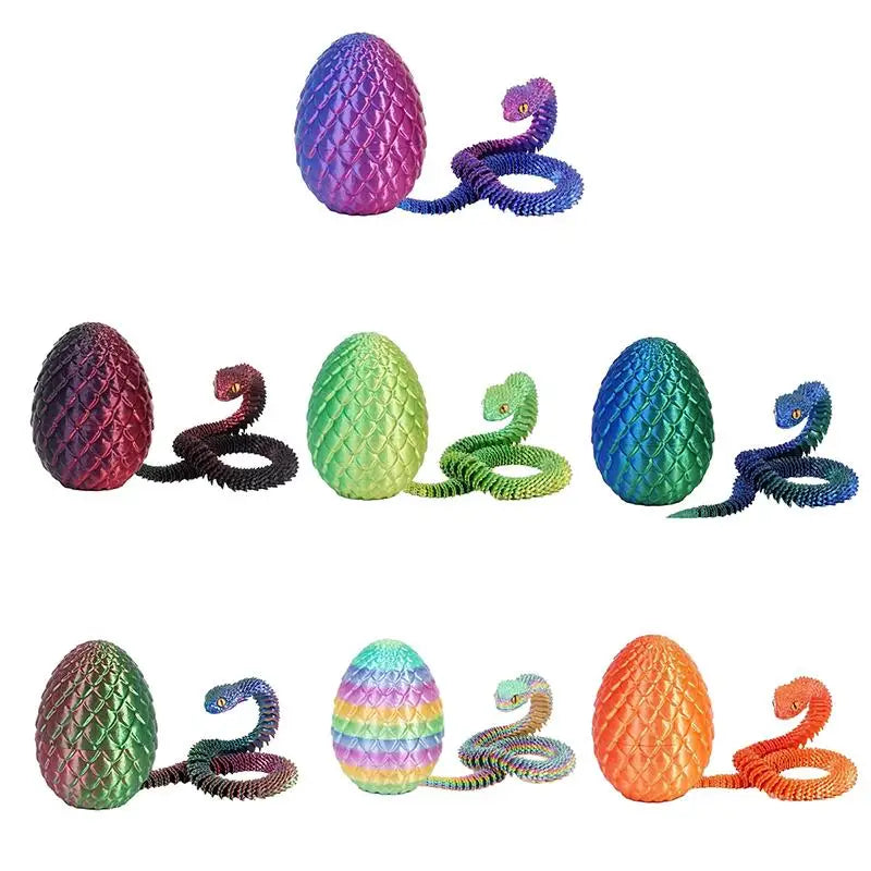 figurines dragons serpents écaillés violet vert orange jaune bleu fantasy decoration maison